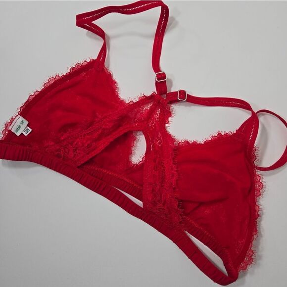 aerie red lace bra - Picture 10 of 12